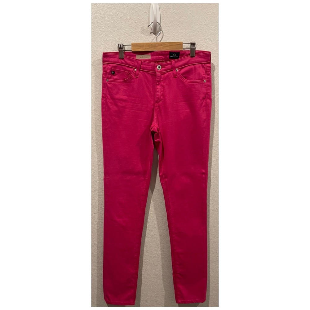 ADRIANO GOLDSHMIED The Prima Mid-Rise Cigarrette Pink Pants